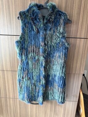 NWOT Genuine rabbit fur vest